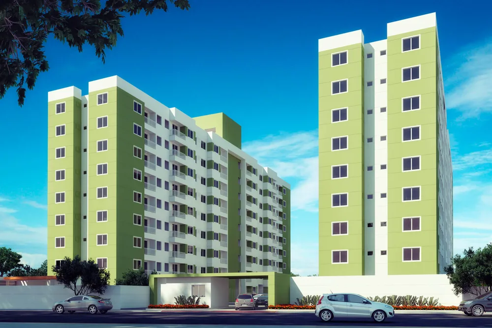 Fachada do Residencial Cecília Nitz, em Colatina